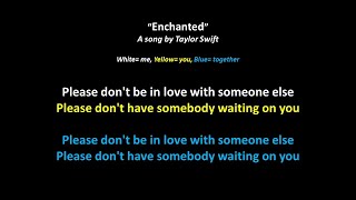 Enchanted Karaoke Duet  Full Version  Taylor Swift [upl. by Okoyik]