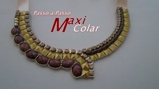 NM Bijoux  Passo a Passo  Maxi Colar [upl. by Stephenie656]