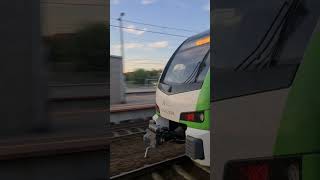 Warszawa 🇵🇱 Polska Train PKP KM Gdański Railway Station in Warsaw Shorts [upl. by Yacano]