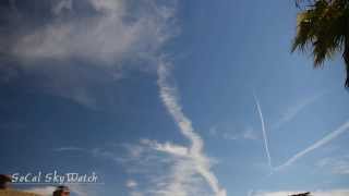 Planes Spraying Fake Clouds TimeLapse Video [upl. by Kemppe]