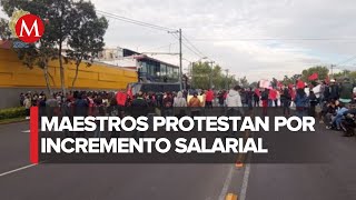 Marcha personal del Colegio de Bachilleres en la alcaldía Venustiano Carranza [upl. by Jovi]