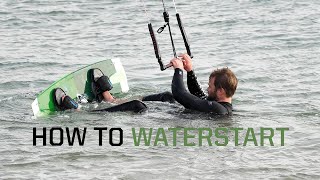 How to waterstart kitesurfing [upl. by Tabb]