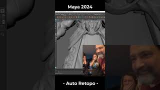 Maya 2024  Auto Retopo No Way [upl. by Nahtam]