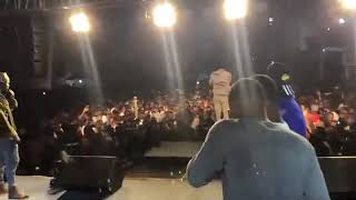 Larruso performs with stonebwoy on stage [upl. by Neyu]