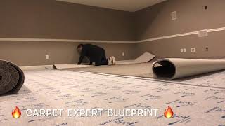 🔥 How To Install Carpet In BIG ROOMS 🔥 [upl. by Nauj]