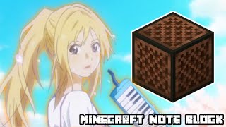 Your Lie In April  Orange Minecraft Note Block Cover [upl. by Shulins]