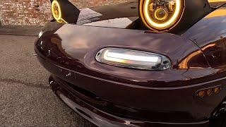 IL MOTORSPORTS LED INDICATOR AND SIDE LIGHT FOR THE MK1 MX5 MIATA [upl. by Manfred]