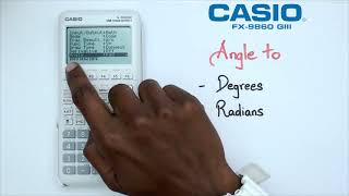 How to Change Angle to Degrees or Radians on the CASIO FX9860 GIII Graphics Calculator [upl. by Antoinetta]