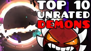 Top 10 UNRATED Extreme Demons that SHOULD BE RATED in 2024 Geometry Dash [upl. by Mozes]