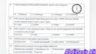 Imtixaanka Dowlada 2023 fasalka 8aad maadada cilmiga bulshada dhamaad [upl. by Artima95]