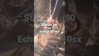 Stihl ms 250 vs Echo cs 4310 sx [upl. by Lleuqar]