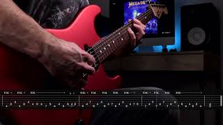 Lucretia  Megadeth  Rhythm Guitar Lesson [upl. by Alaekim803]