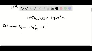 Consider the voltaic cell Mgs  Mg2satd Mg… [upl. by Bromleigh]