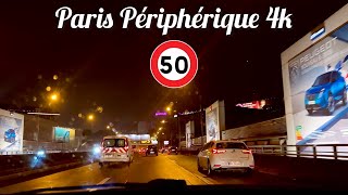 Paris 4k périphérique 50 kmh  Let’s try the new speed limit [upl. by Conny]