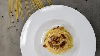 TETOVANÝ CHEF Špagety carbonara [upl. by Morlee735]