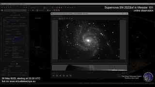 The bright supernova SN 2023ixf in Messier 101 online observation – 26 May 2023 [upl. by Peacock793]