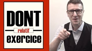 Dont pronom relatif exercice en français facile [upl. by Nednal]