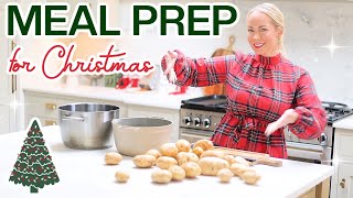 Meal Prep EVERYTHING for Christmas Day Prepping  Freezing made easy [upl. by Anniram]