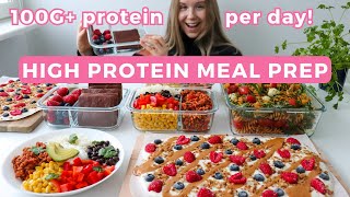 Healthy amp High protein Meal Prep with Easy Recipes  100G protein [upl. by Morez]