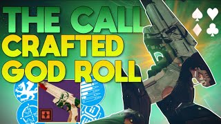 The 1 Weapon That You NEED To Craft in Final Shape The Call CRAFTED GOD ROLL Review  Destiny 2 [upl. by Kaitlynn]