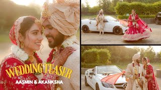 WEDDING TEASER 2024 AASMIN amp AKANKSHA  WALIA PHOTOGRAPHY KALA SANGHIAN [upl. by Ahtaela]