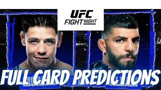 UFC Fight Night Moreno Vs Albazi Full card predictions [upl. by Percival37]