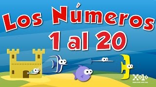 Los números del 1 al 20 en español para niños  Videos Aprende spanishlessons spanishlanguage [upl. by Tommy]