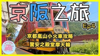 【大阪自由行Vlog】京阪之旅Ep4 嵐山小火車交通攻略amp心得分享驚安之殿堂摩天輪京都喵兔自由行 [upl. by Narot639]