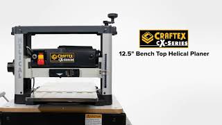 Craftex CXSeries 125quot Bench Top Helical Planner CX125HC from Busy Bee Tools [upl. by Edurtreg]