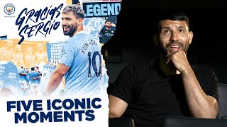 Agueros 5 Iconic Man City Moments  Sergio Agueros Final Manchester City Interview [upl. by Yatzeck194]