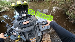 Riding my can am outlander 570 xmr through swamp land [upl. by Romona622]