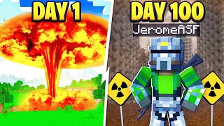 I Survived 100 Days In A Minecraft Nuclear Fallout [upl. by Eittak]