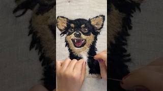 My felted dog portrait 🐶🎨 [upl. by Anoik40]