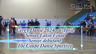 Pontoise 2024 Senior Débutant Latin Final  All Dances  6 April 2024 [upl. by Ygief]