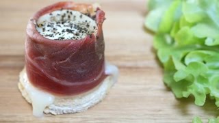 RECETTE  Toast chèvre et jambon de Bayonne [upl. by Olinad]