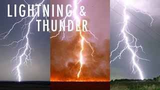 CRAZY Lightning Storms with LOUD Thunder [upl. by Norrej]