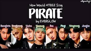 How Would ATEEZ Sing PIRATE by EVERGLOW HANROMENG LYRICS [upl. by Eila]