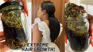 The Most Potent Hair Growth Oil😱 Do Not Wash It Out for Extreme Hair Growth [upl. by Ketchan333]