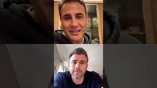 Fabio Cannavaro and Andrea Barzagli speak on quotInstagram Livequot during quarantine [upl. by Fiann]