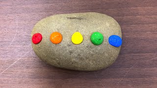 Easy Stone Painting  Satisfying Acrylic Painting on Rocks [upl. by Ormsby773]