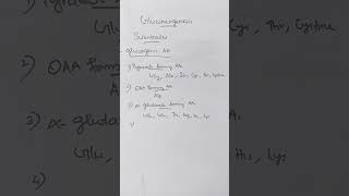 gluconeogenesis biochemistry carbohydratemetabolism carbohydrates carbohydrate trendingreels [upl. by Adaline]