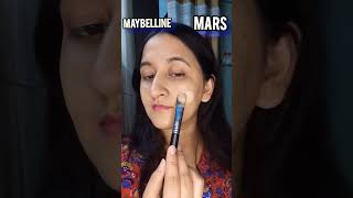 Maybelline aur Mars  Full coverage test shortvideo mars maybelline review [upl. by Sontich]