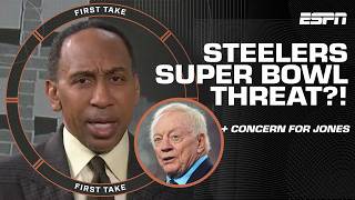 Stephen A‘s CONCERNED about Jerry Jones 👀  Calls Steelers a Super Bowl threat 😤  First Take [upl. by Ehrenberg]