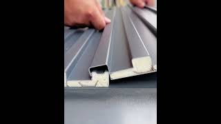 Aluminum alloy insulated roof tile fixing process Good tools and machinery make work easy [upl. by Anderson]