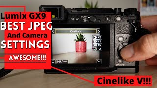 Best JPEG and Camera Settings For Lumix GX9 In 2022  Manual Mode [upl. by Nurse]