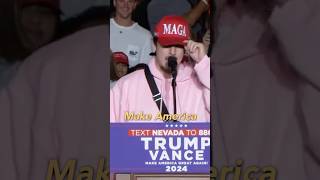 Bryce Hall ENDORSES Trump ONSTAGE  TROLLS Libs🤣 [upl. by Eoj777]