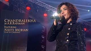 Chandralekha Konjam Nilavu by AR Rahman feat Neeti Mohan LIVE in Chennai [upl. by Laumas]