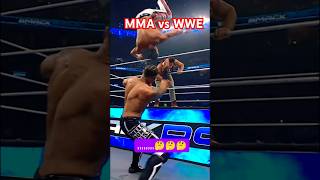 is WWE real or fake  WWE vs MMA fighter fight [upl. by Odlo700]