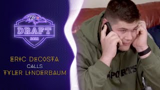 Inside the War Room for Tyler Linderbaum Pick  Baltimore Ravens [upl. by Ardnekal309]