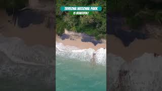 This is beautiful shortsclip travel shortvideo clips viajes tayrona vacation drone Colombia [upl. by Veejar]